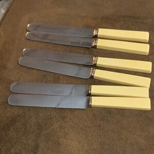 Yellow Handled Flatware Set